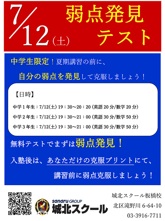 弱点発見テスト